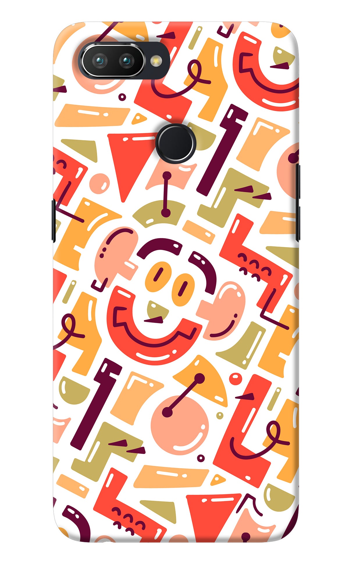 Doodle Pattern Realme 2 Pro Back Cover