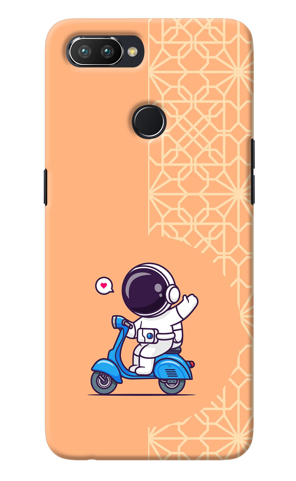 Cute Astronaut Riding Realme 2 Pro Back Cover