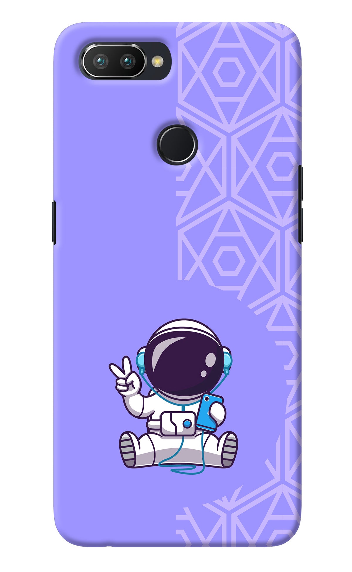 Cute Astronaut Chilling Realme 2 Pro Back Cover