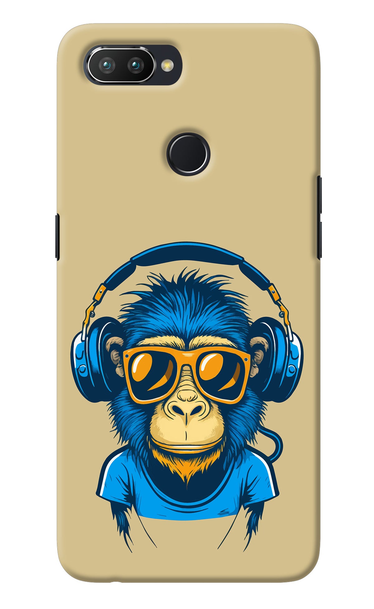 Monkey Headphone Realme 2 Pro Back Cover