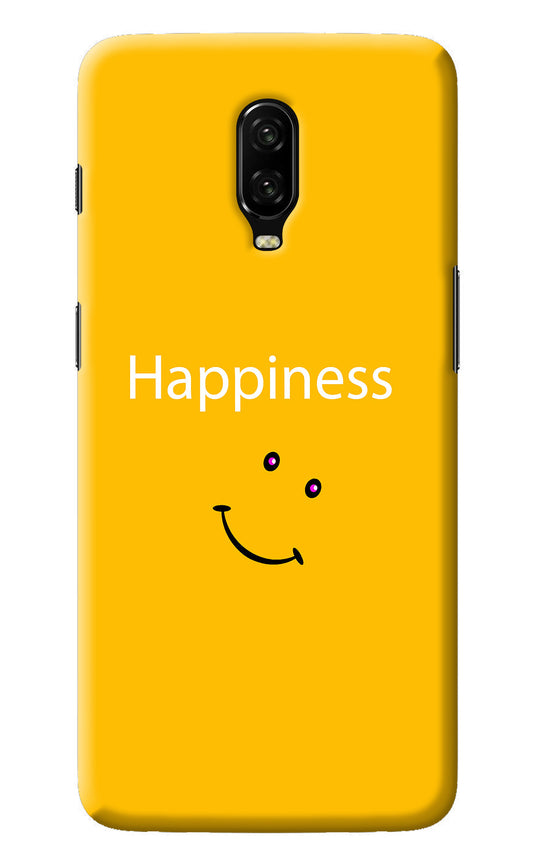 Happiness With Smiley Oneplus 6T Back Cover