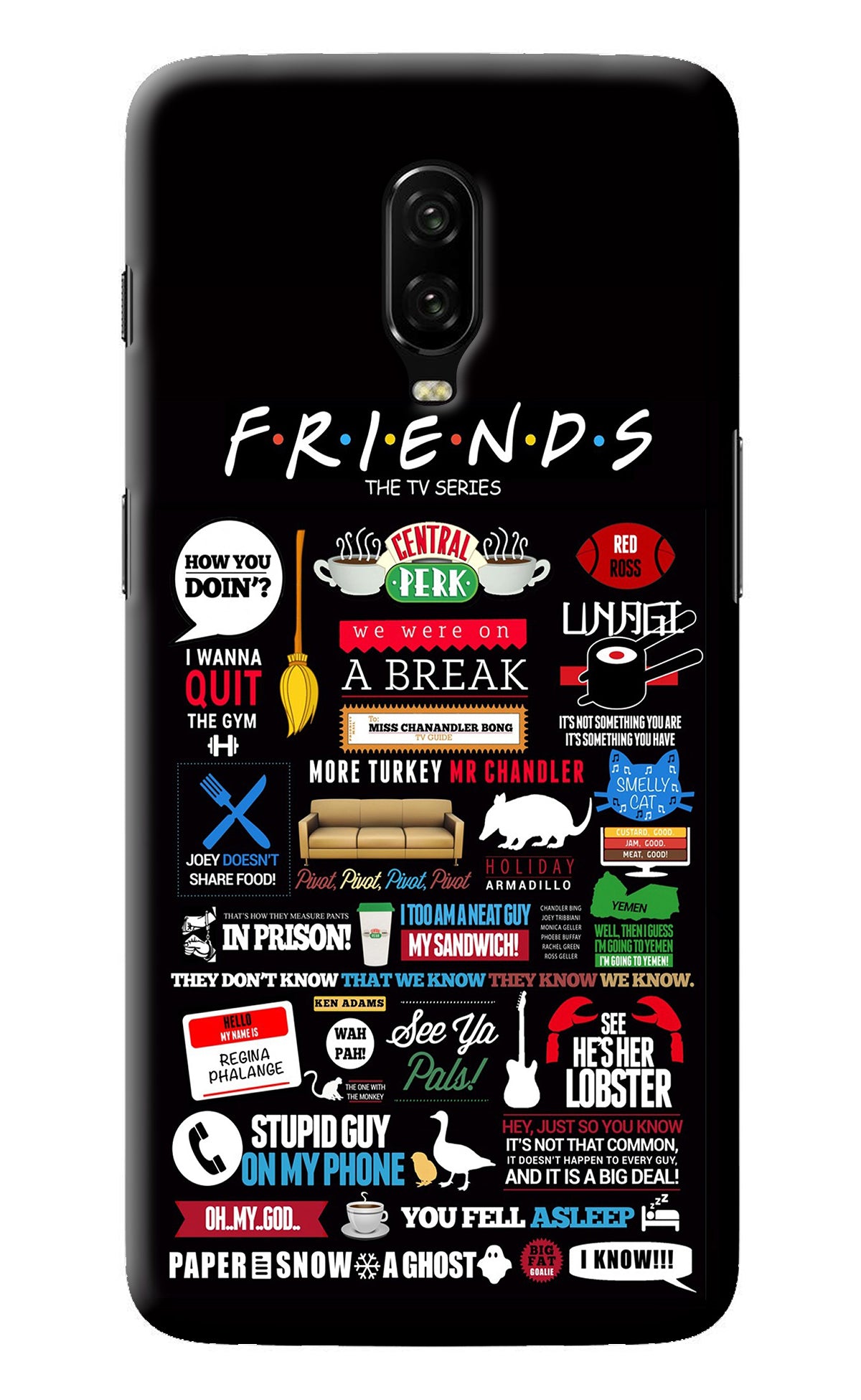 FRIENDS Oneplus 6T Back Cover