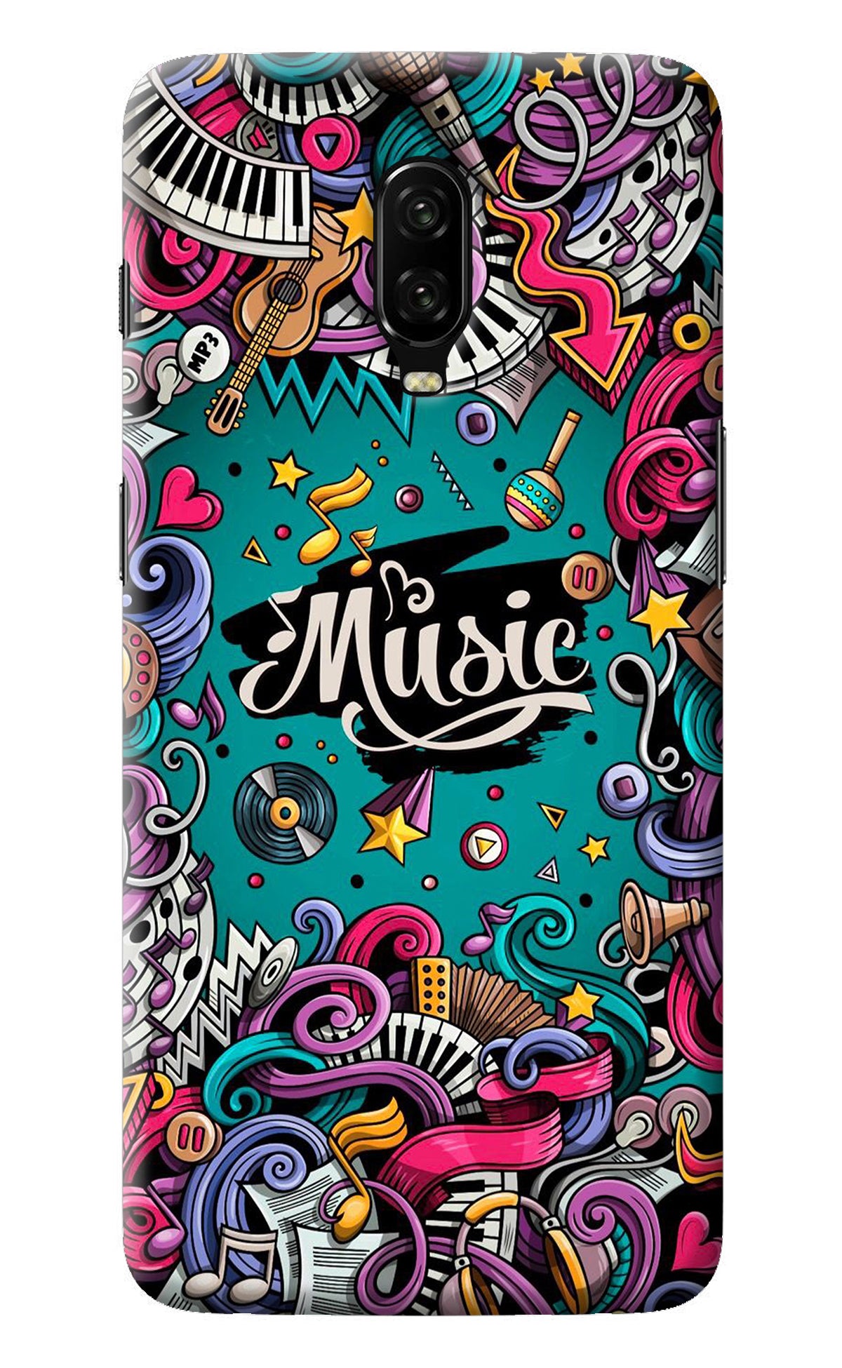 Music Graffiti Oneplus 6T Back Cover