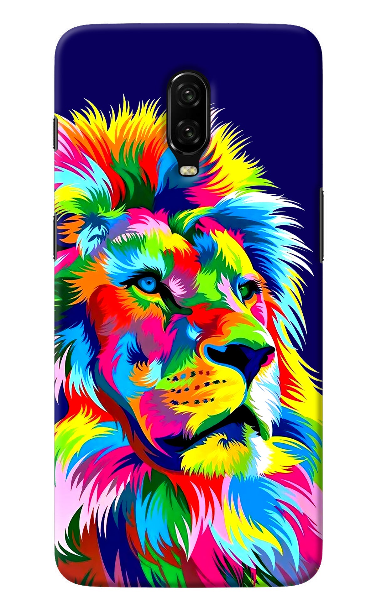 Vector Art Lion Oneplus 6T Back Cover