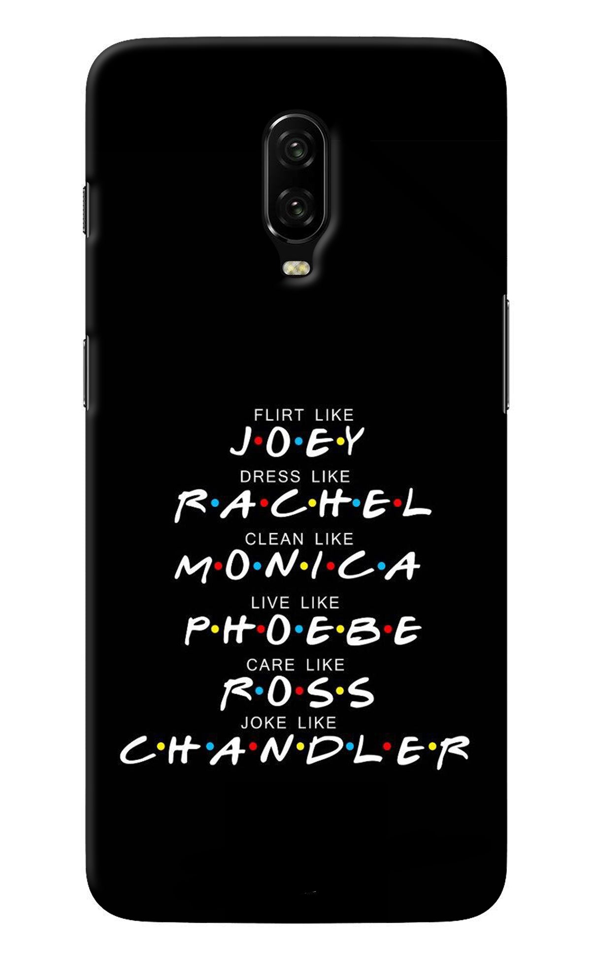 FRIENDS Character Oneplus 6T Back Cover