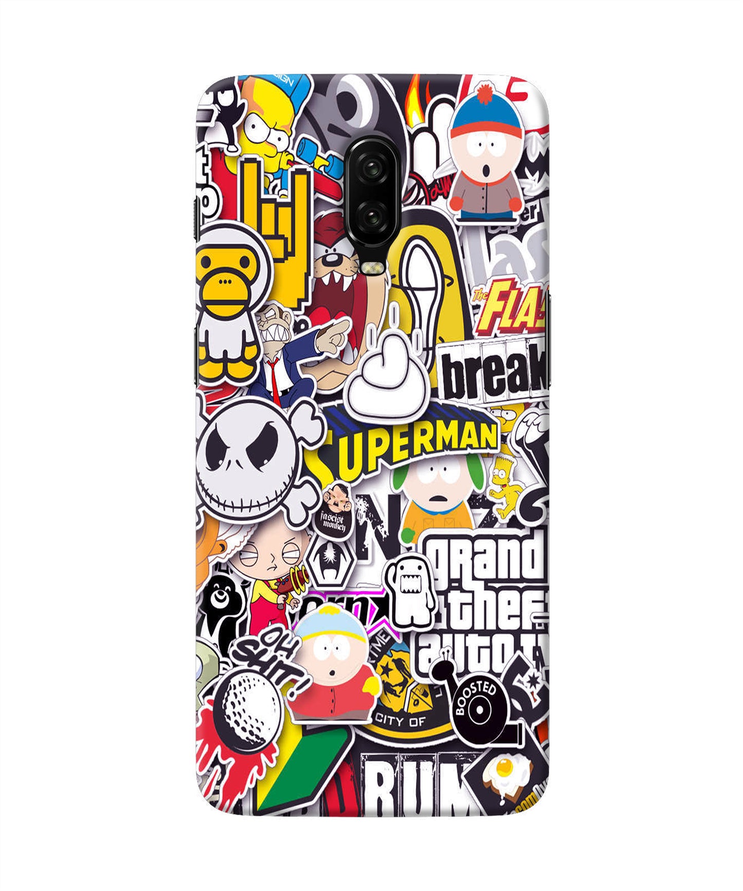 Sticker Bomb Oneplus 6T Back Cover