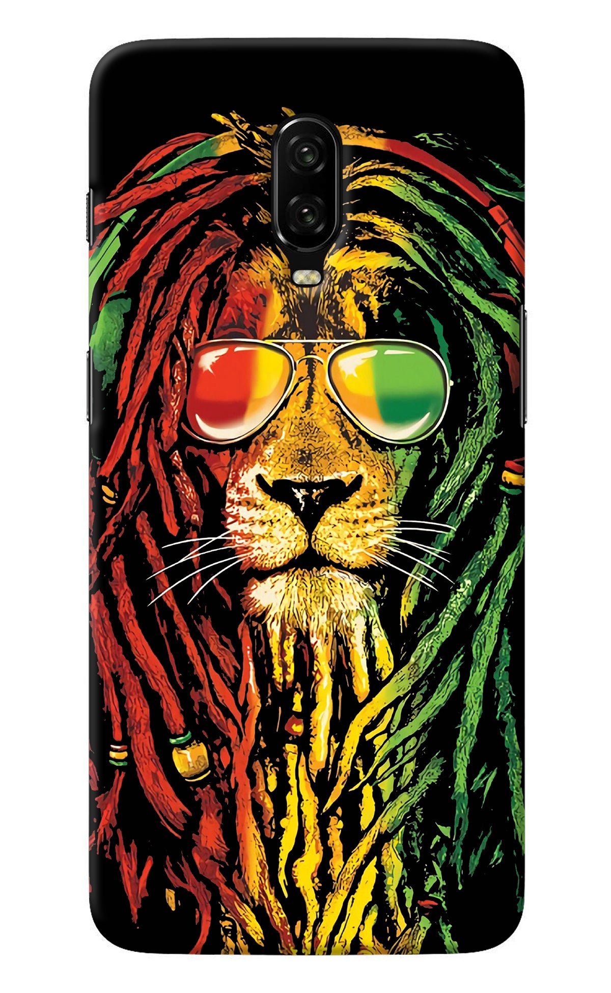 Rasta Lion Oneplus 6T Back Cover