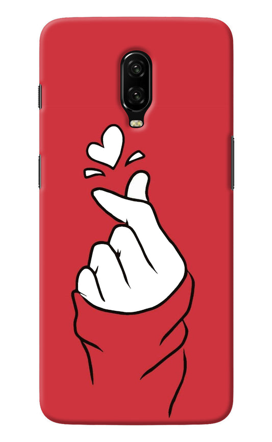 Korean Love Sign Oneplus 6T Back Cover