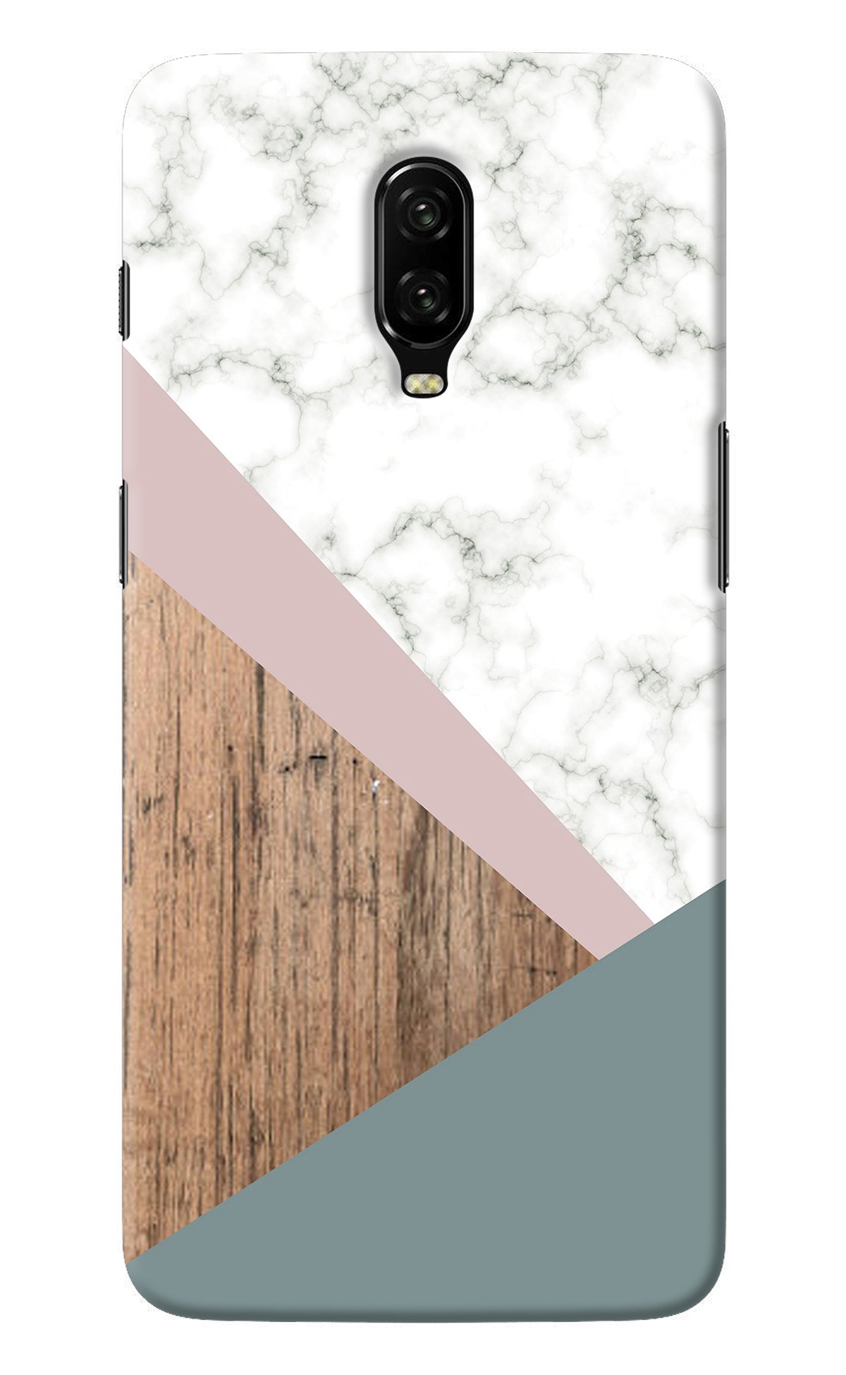 Marble wood Abstract Oneplus 6T Back Cover