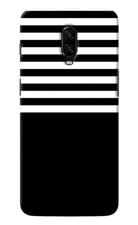 Black and White Print Oneplus 6T Back Cover