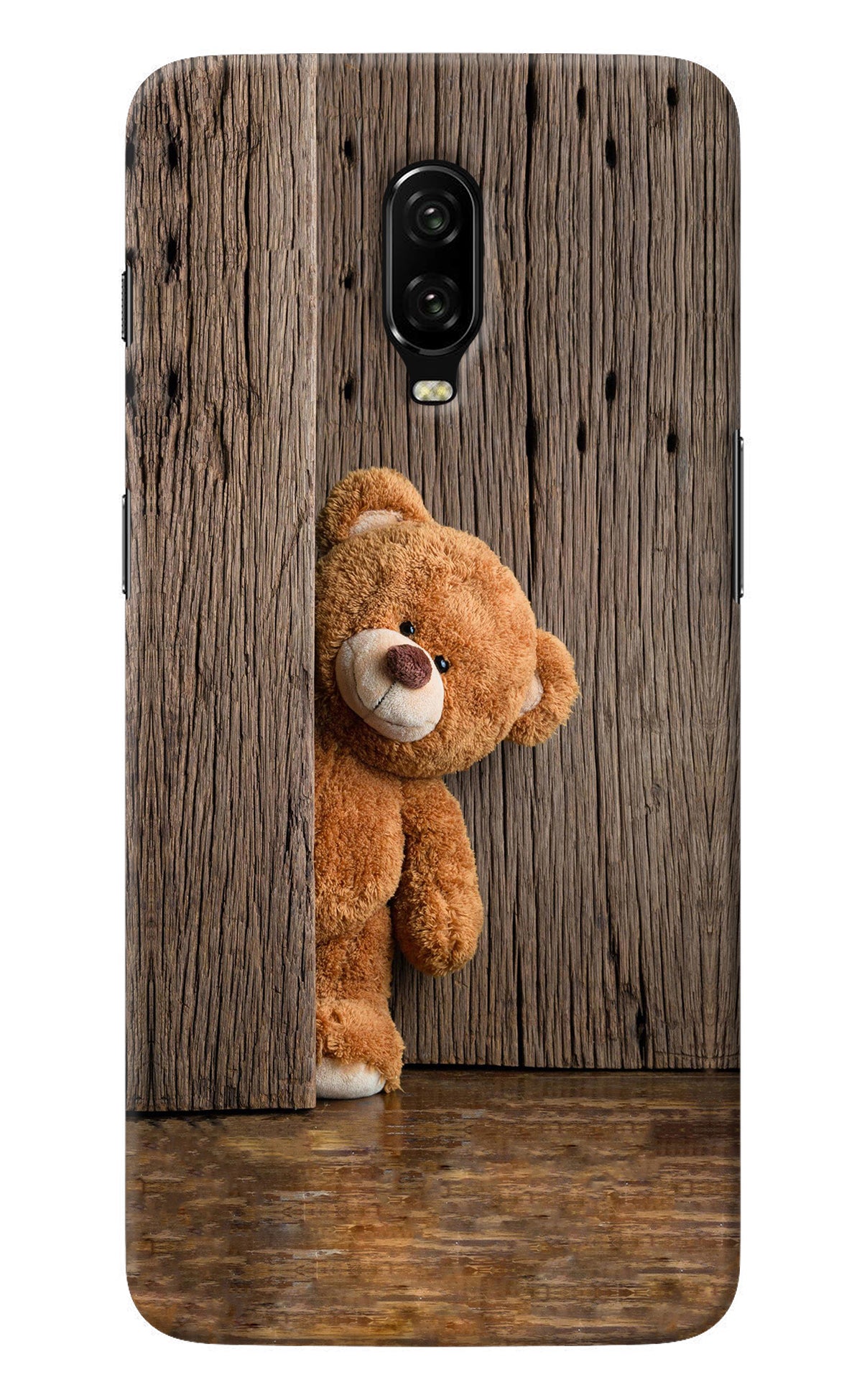 Teddy Wooden Oneplus 6T Back Cover