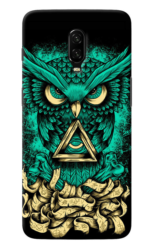 Green Owl Oneplus 6T Back Cover