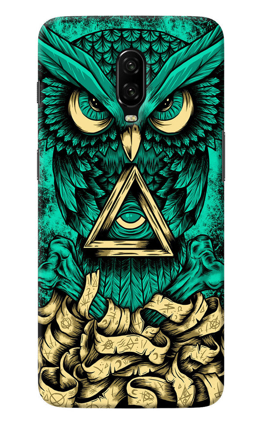 Green Owl Oneplus 6T Back Cover