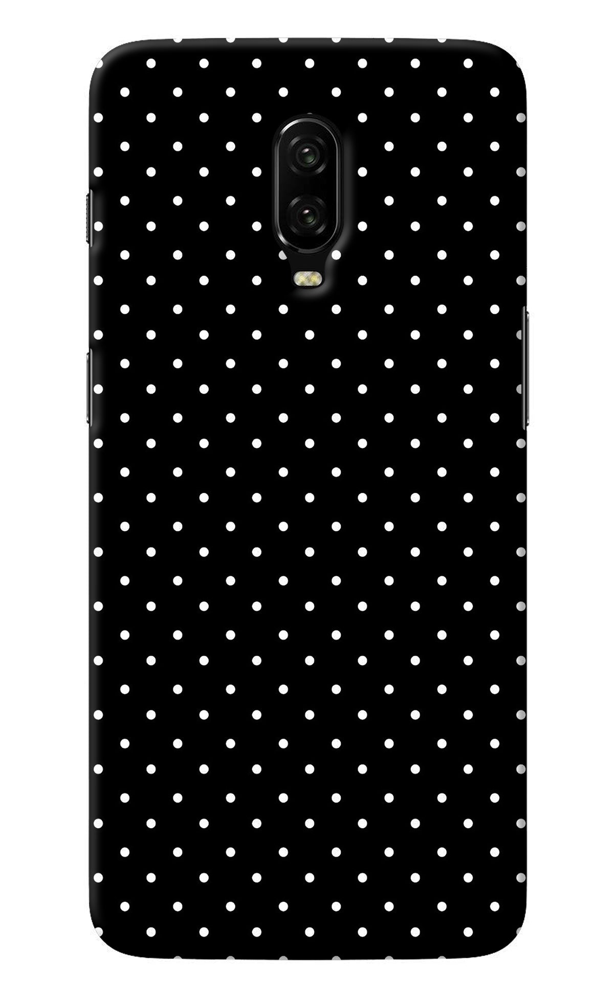 White Dots Oneplus 6T Back Cover