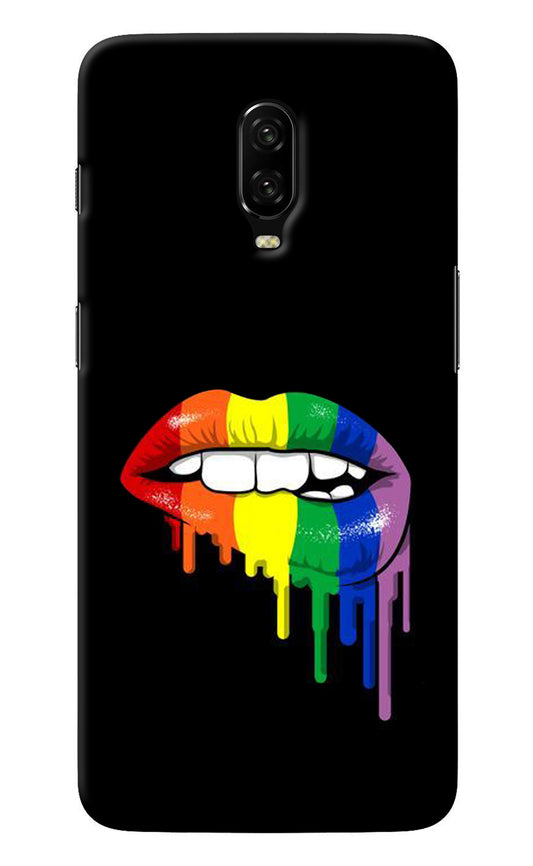 Lips Biting Oneplus 6T Back Cover