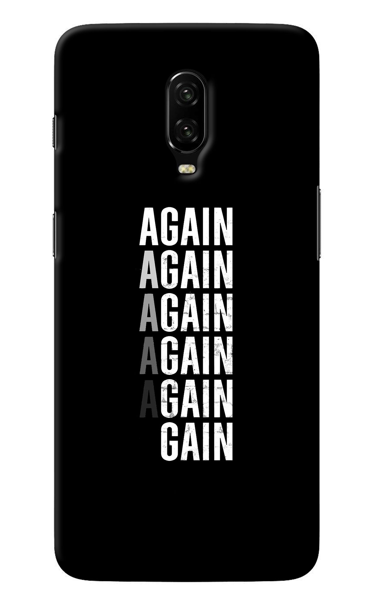 Again Again Gain Oneplus 6T Back Cover