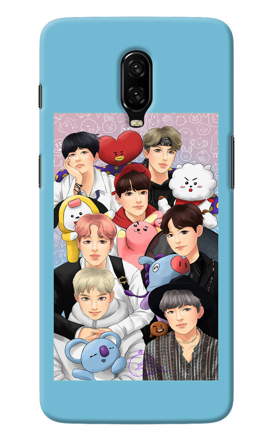 BTS with animals Oneplus 6T Back Cover