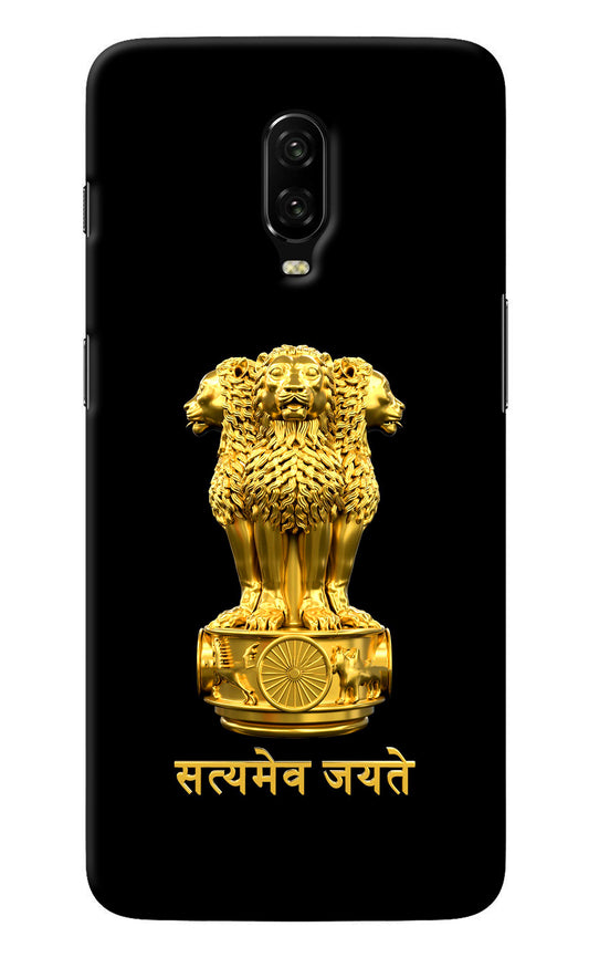 Satyamev Jayate Golden Oneplus 6T Back Cover