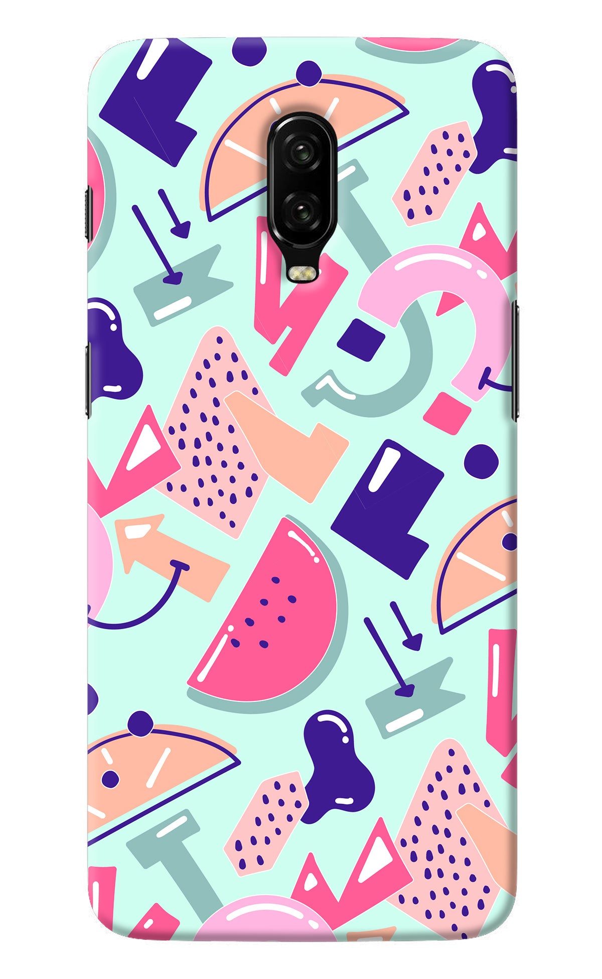 Doodle Pattern Oneplus 6T Back Cover