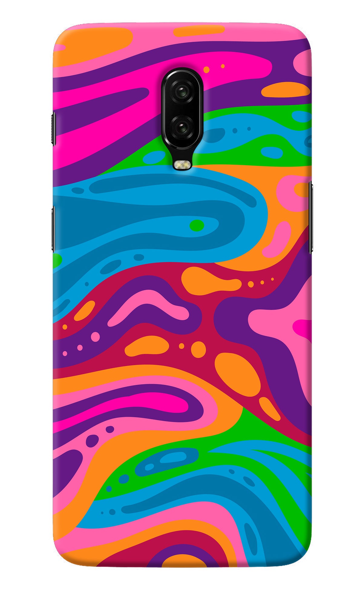 Trippy Pattern Oneplus 6T Back Cover