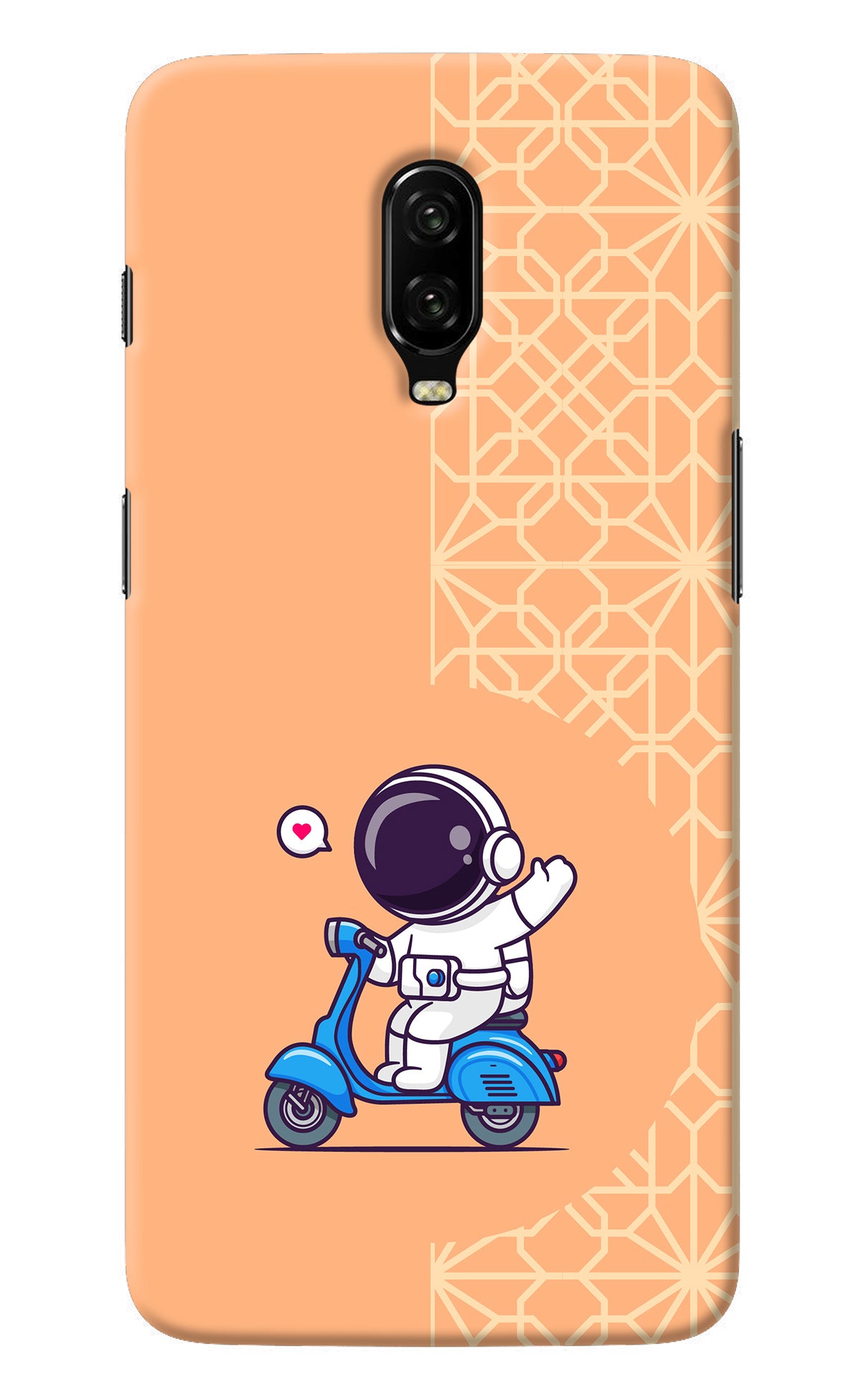 Cute Astronaut Riding Oneplus 6T Back Cover