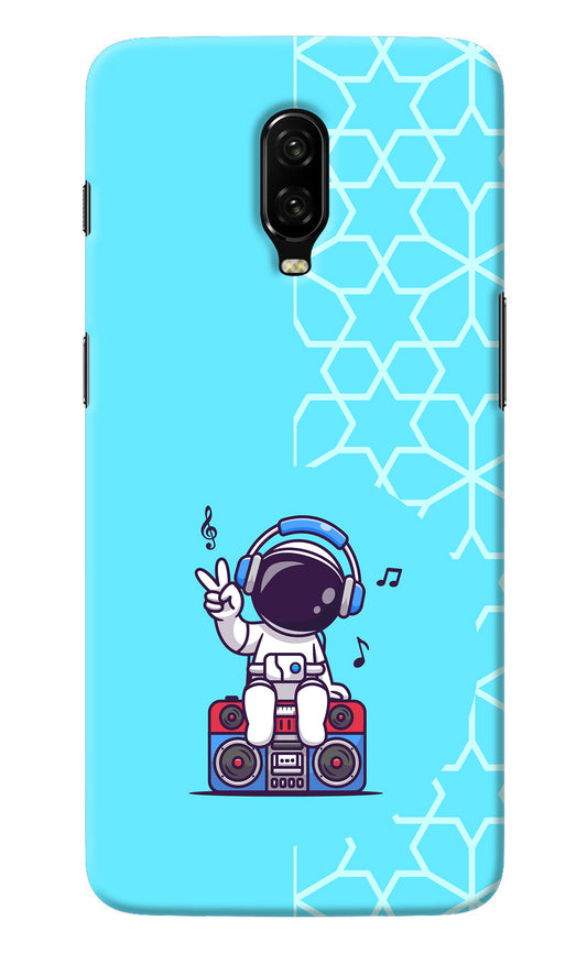 Cute Astronaut Chilling Oneplus 6T Back Cover