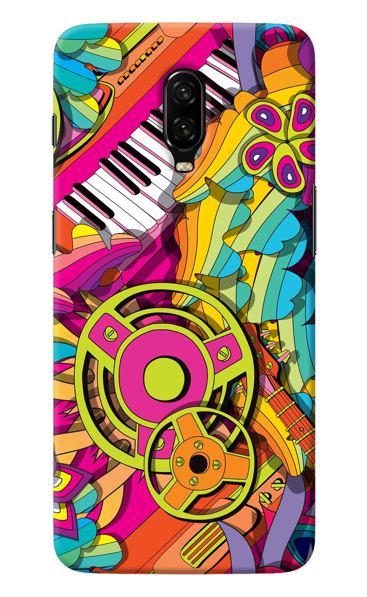 Music Doodle Oneplus 6T Back Cover