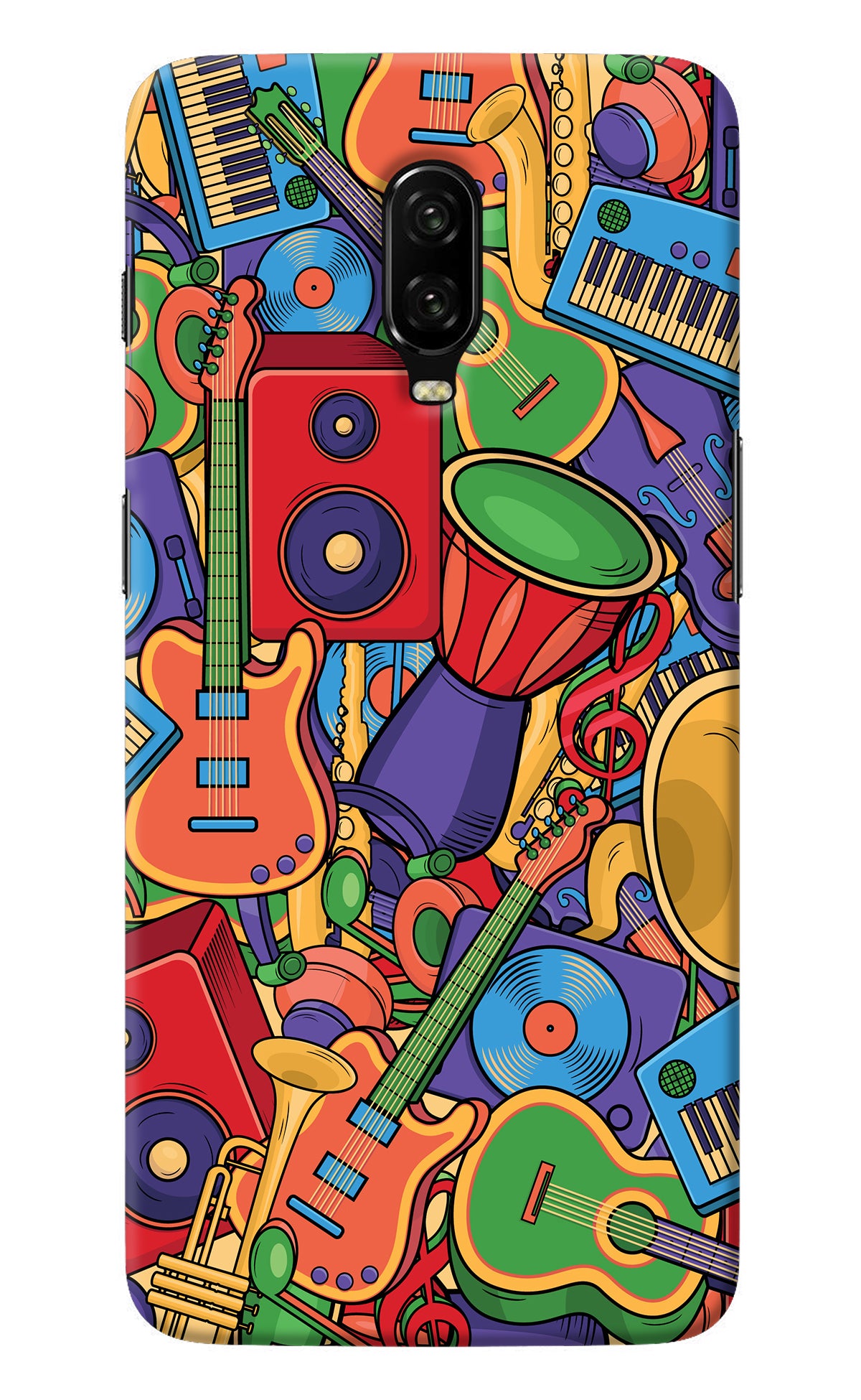 Music Instrument Doodle Oneplus 6T Back Cover