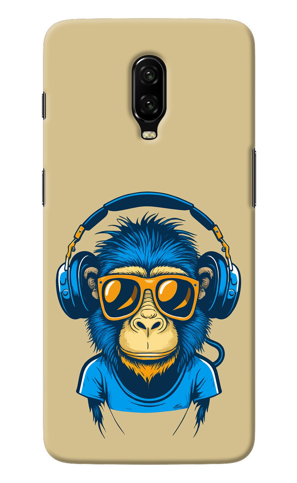 Monkey Headphone Oneplus 6T Back Cover