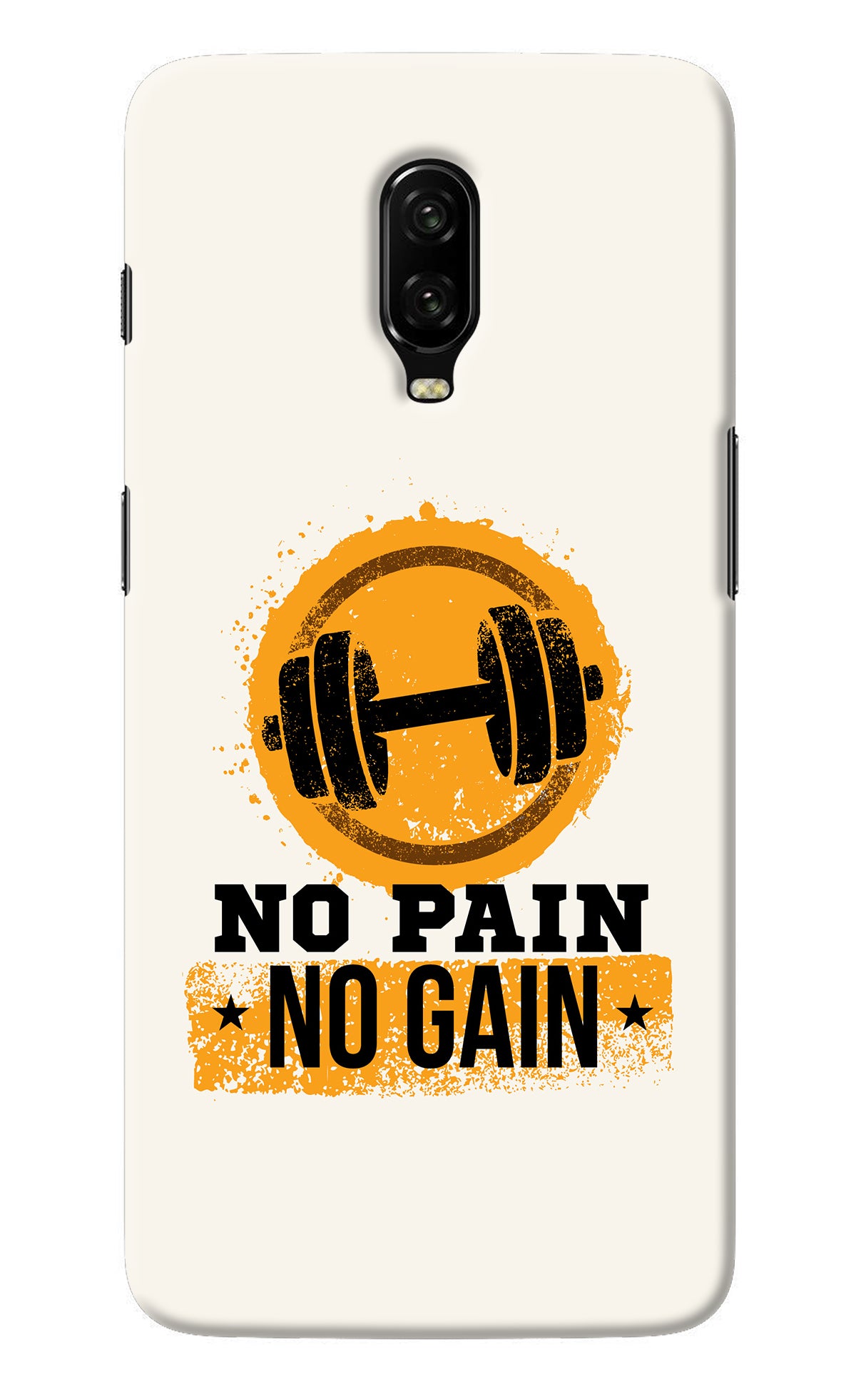 No Pain No Gain Oneplus 6T Back Cover