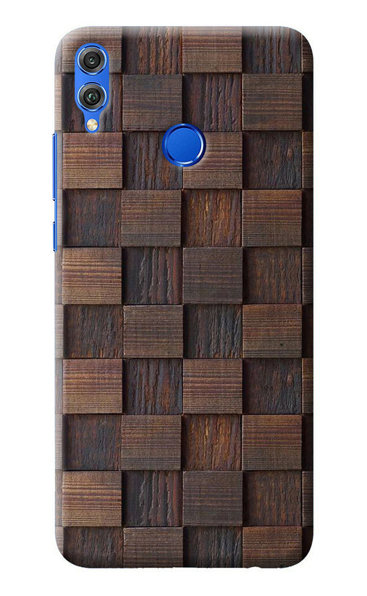 Wooden Cube Design Honor 8X Back Cover