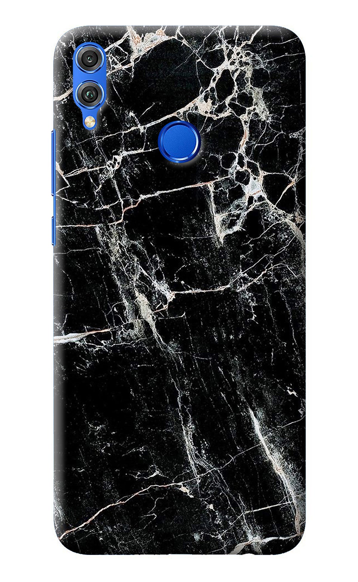 Black Marble Texture Honor 8X Back Cover