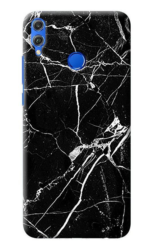 Black Marble Pattern Honor 8X Back Cover