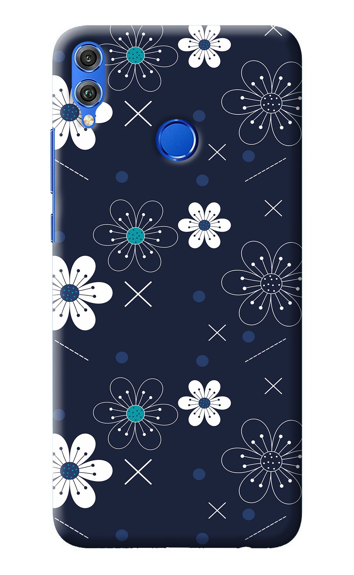 Flowers Honor 8X Back Cover