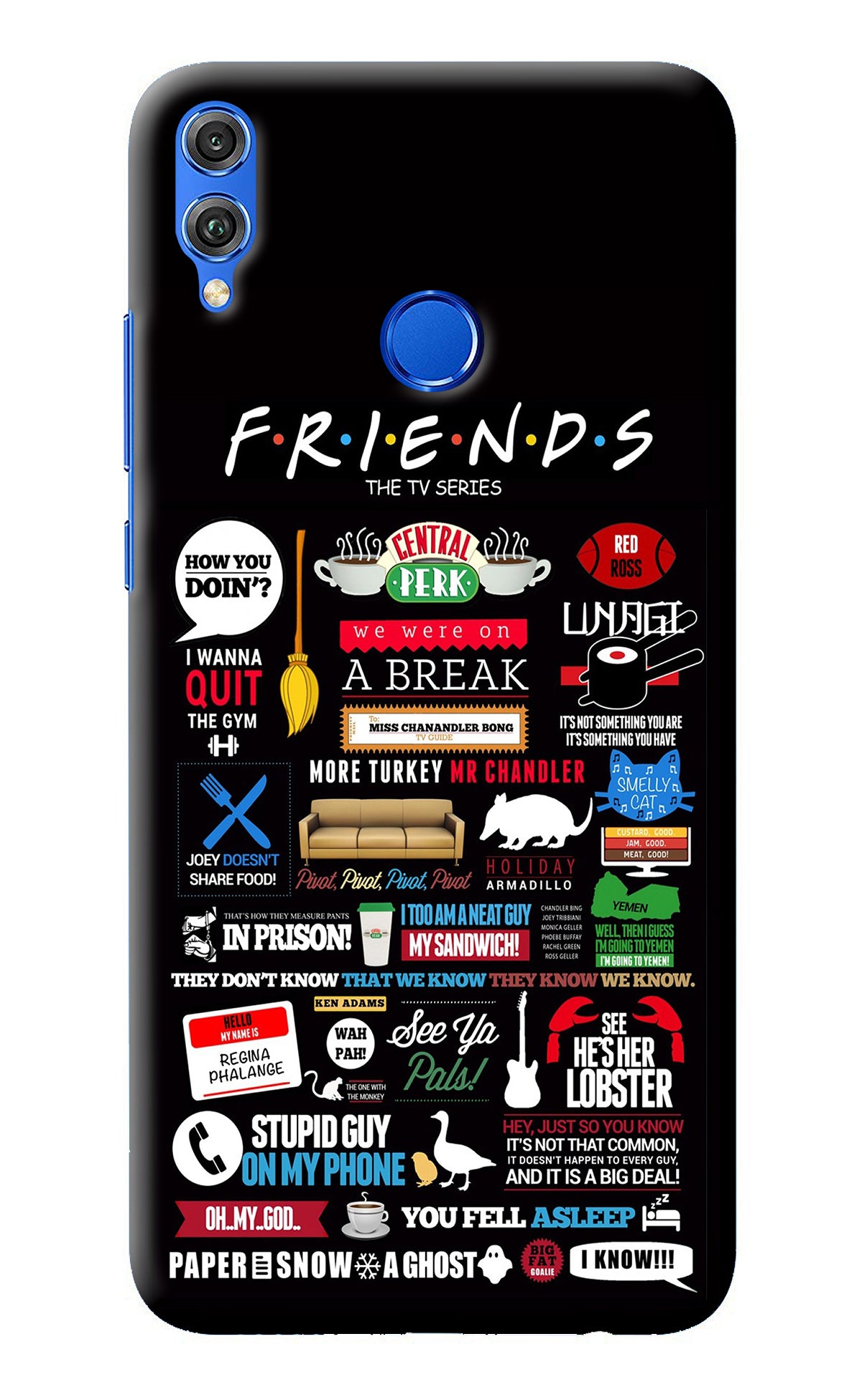 FRIENDS Honor 8X Back Cover