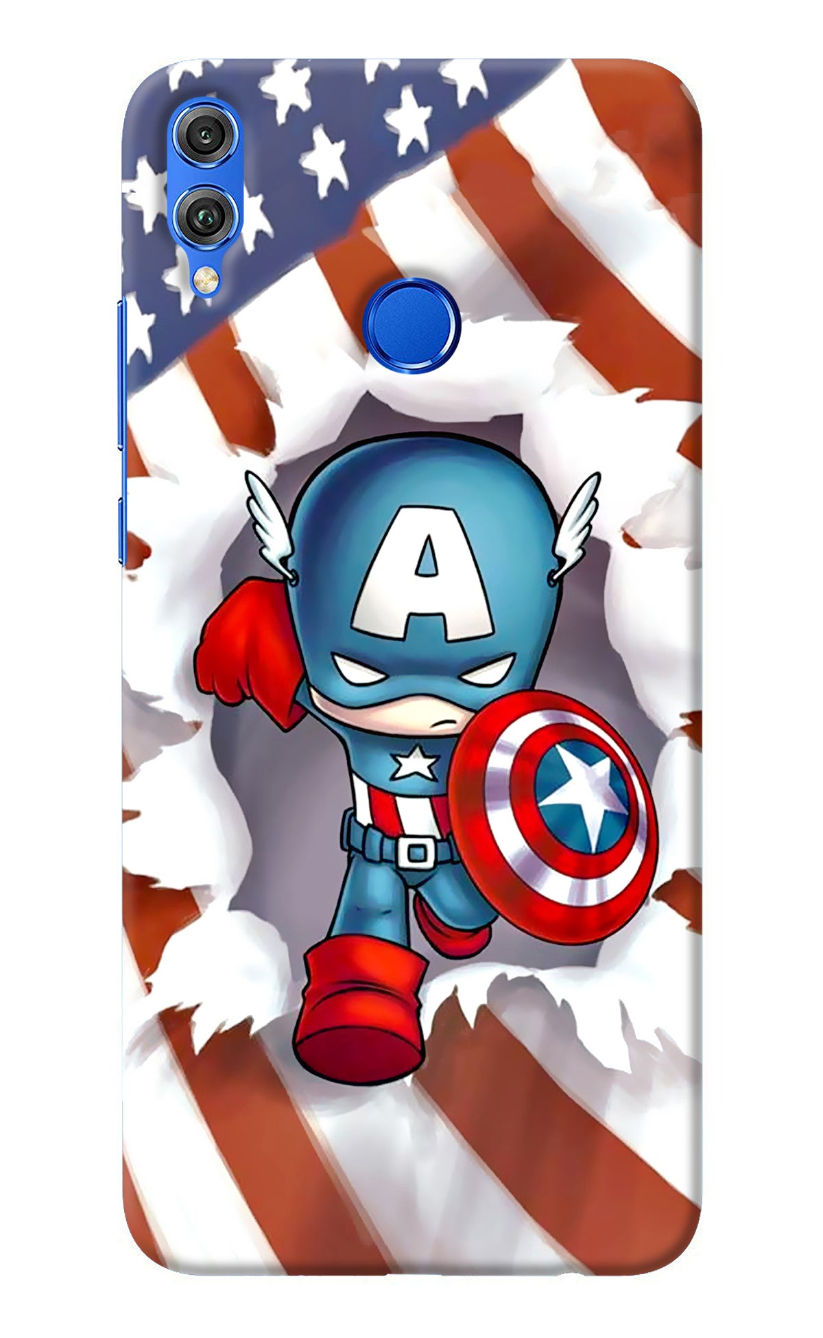 Captain America Honor 8X Back Cover