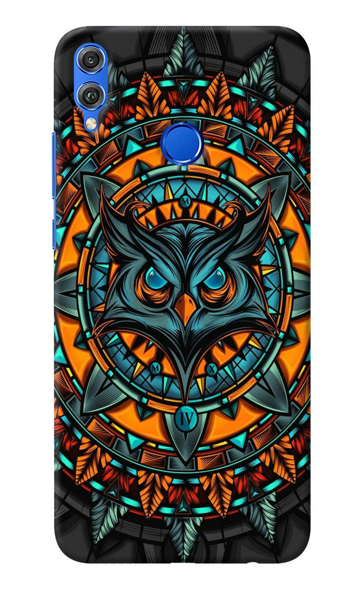 Angry Owl Art Honor 8X Back Cover