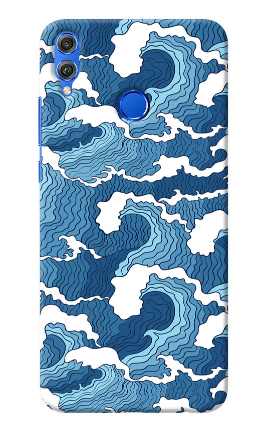 Blue Waves Honor 8X Back Cover