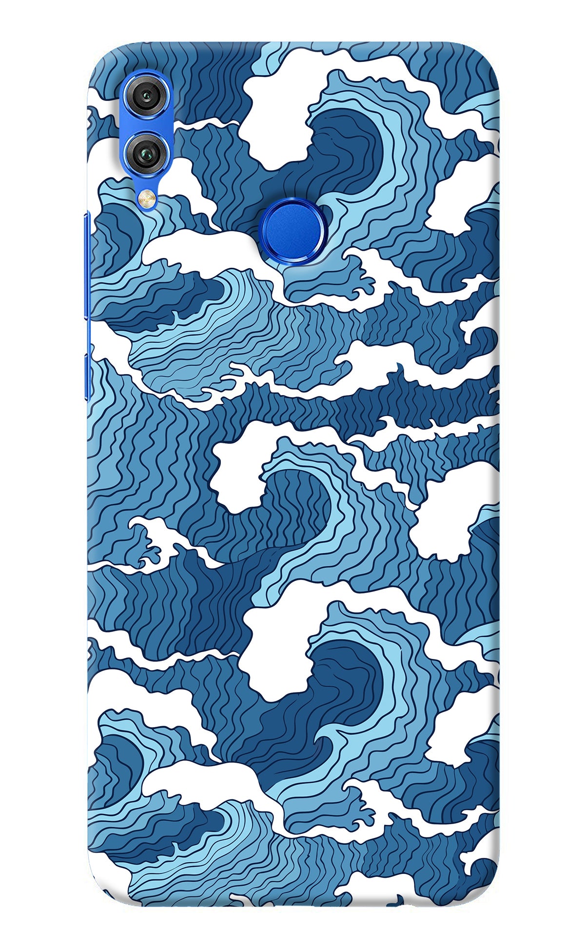 Blue Waves Honor 8X Back Cover