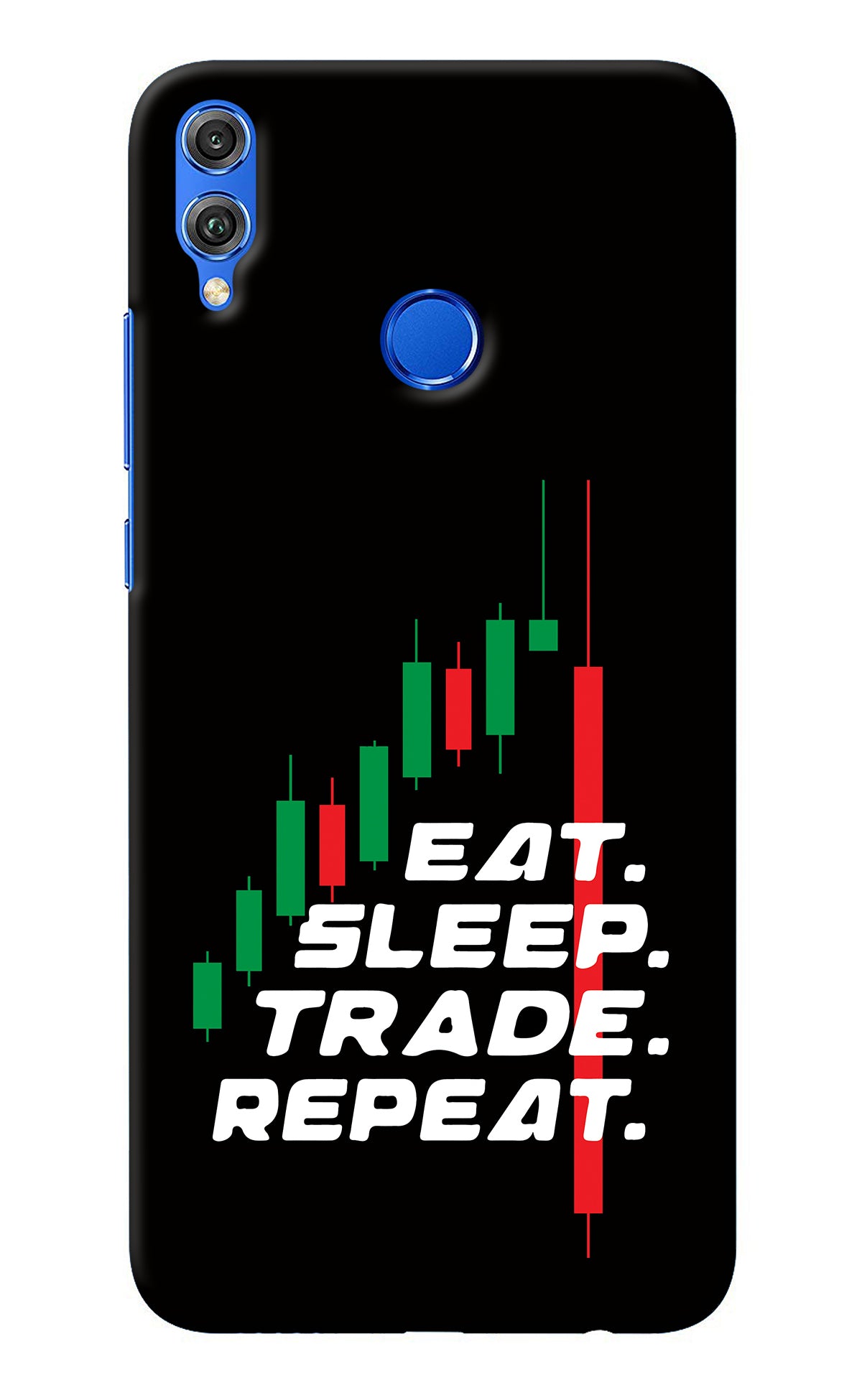 Eat Sleep Trade Repeat Honor 8X Back Cover