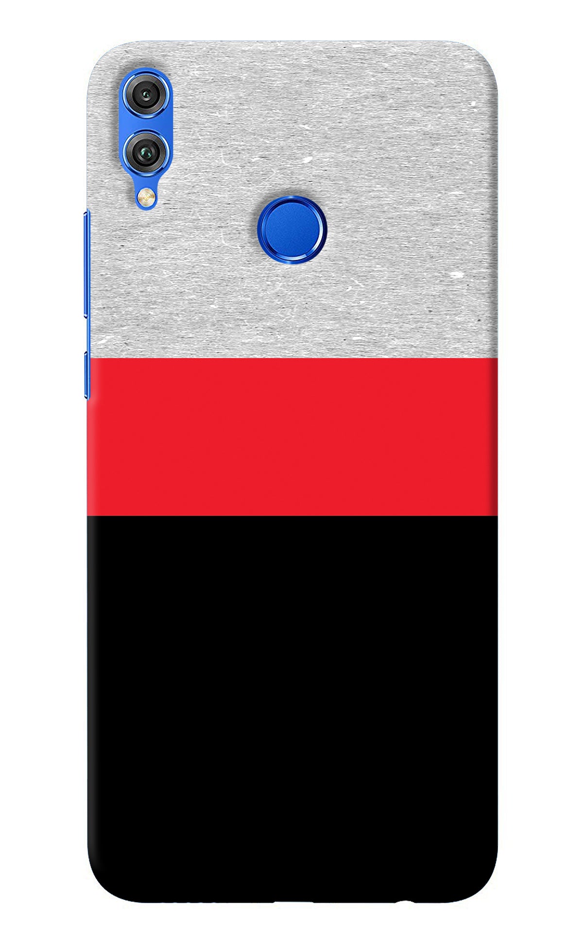 Tri Color Pattern Honor 8X Back Cover