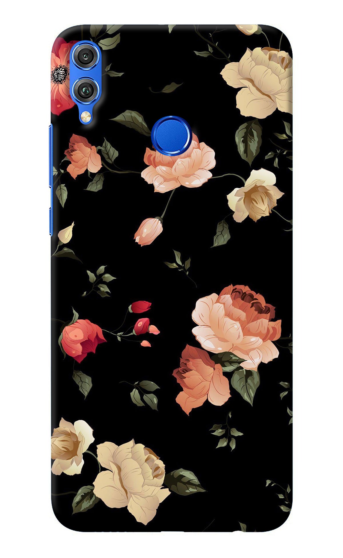 Flowers Honor 8X Back Cover