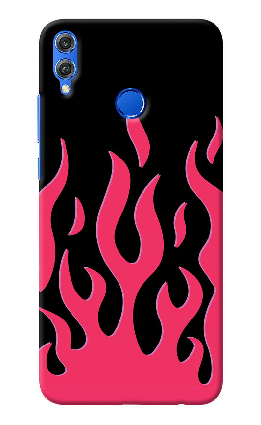Fire Flames Honor 8X Back Cover