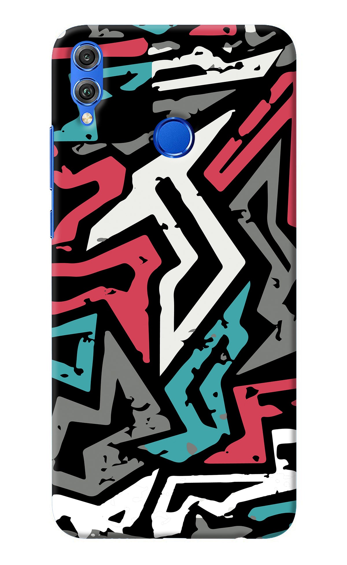 Geometric Graffiti Honor 8X Back Cover