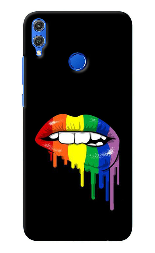 Lips Biting Honor 8X Back Cover