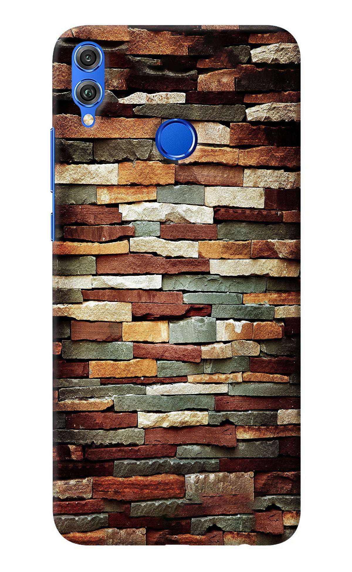 Bricks Pattern Honor 8X Back Cover