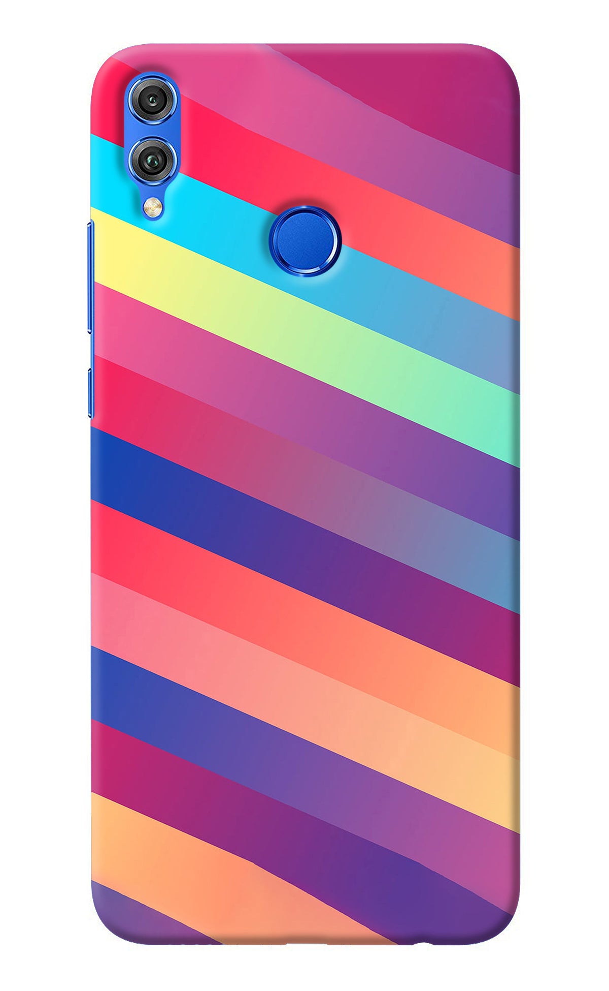 Stripes color Honor 8X Back Cover