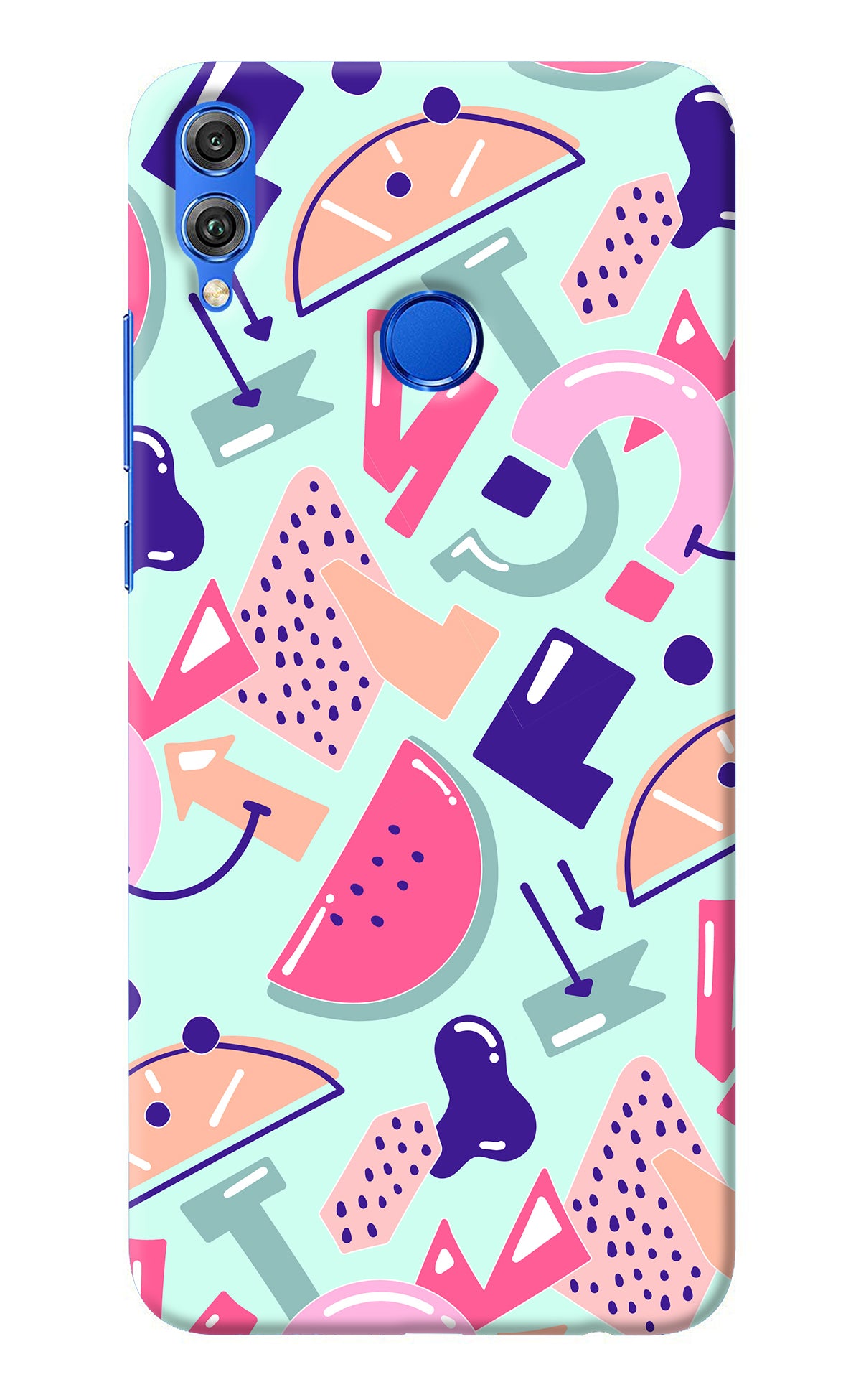 Doodle Pattern Honor 8X Back Cover