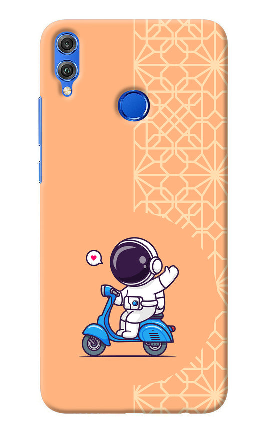 Cute Astronaut Riding Honor 8X Back Cover