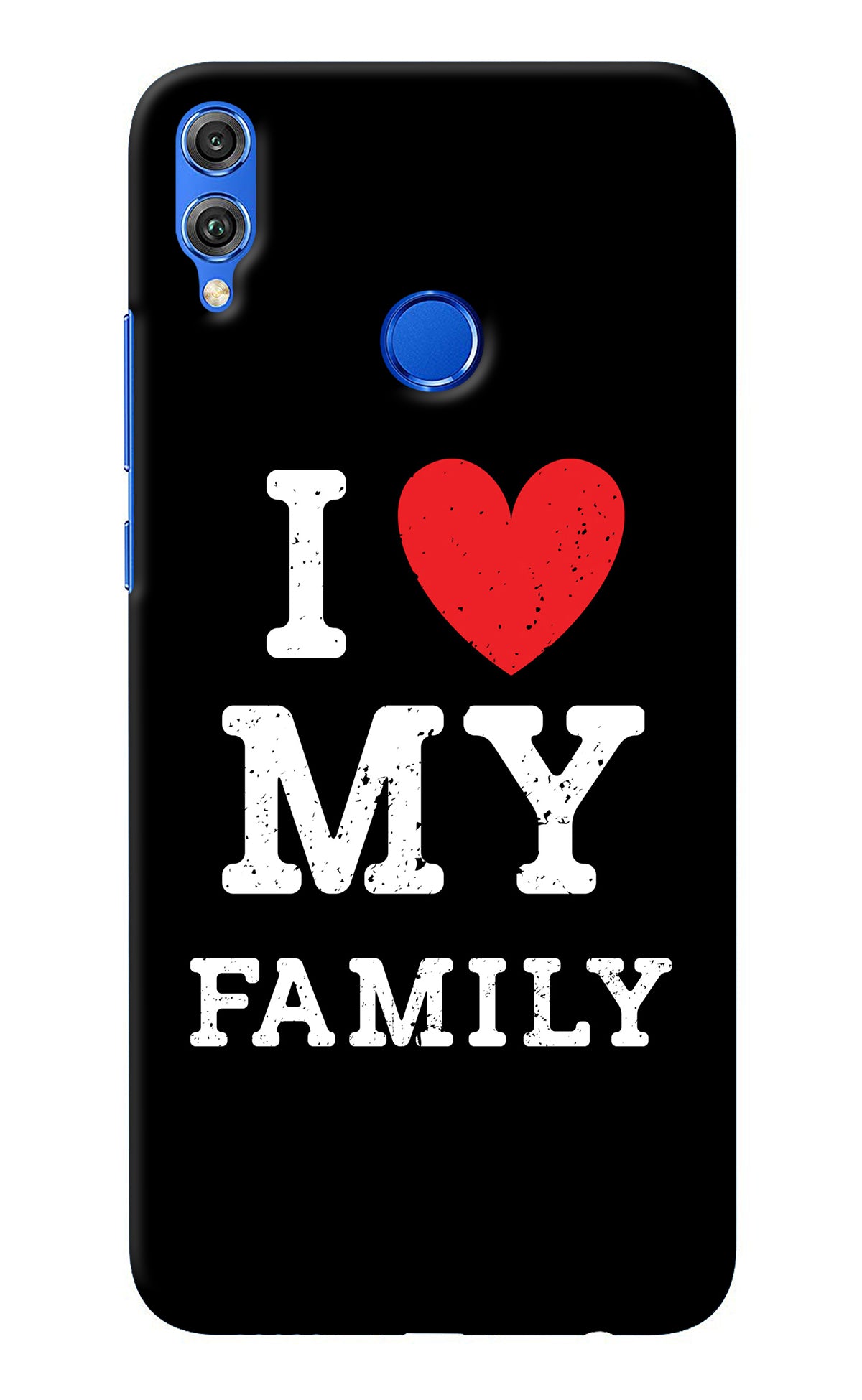 I Love My Family Honor 8X Back Cover